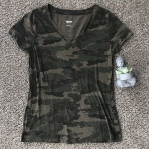 Target Brand: Mossimo Camo V-Neck Tee